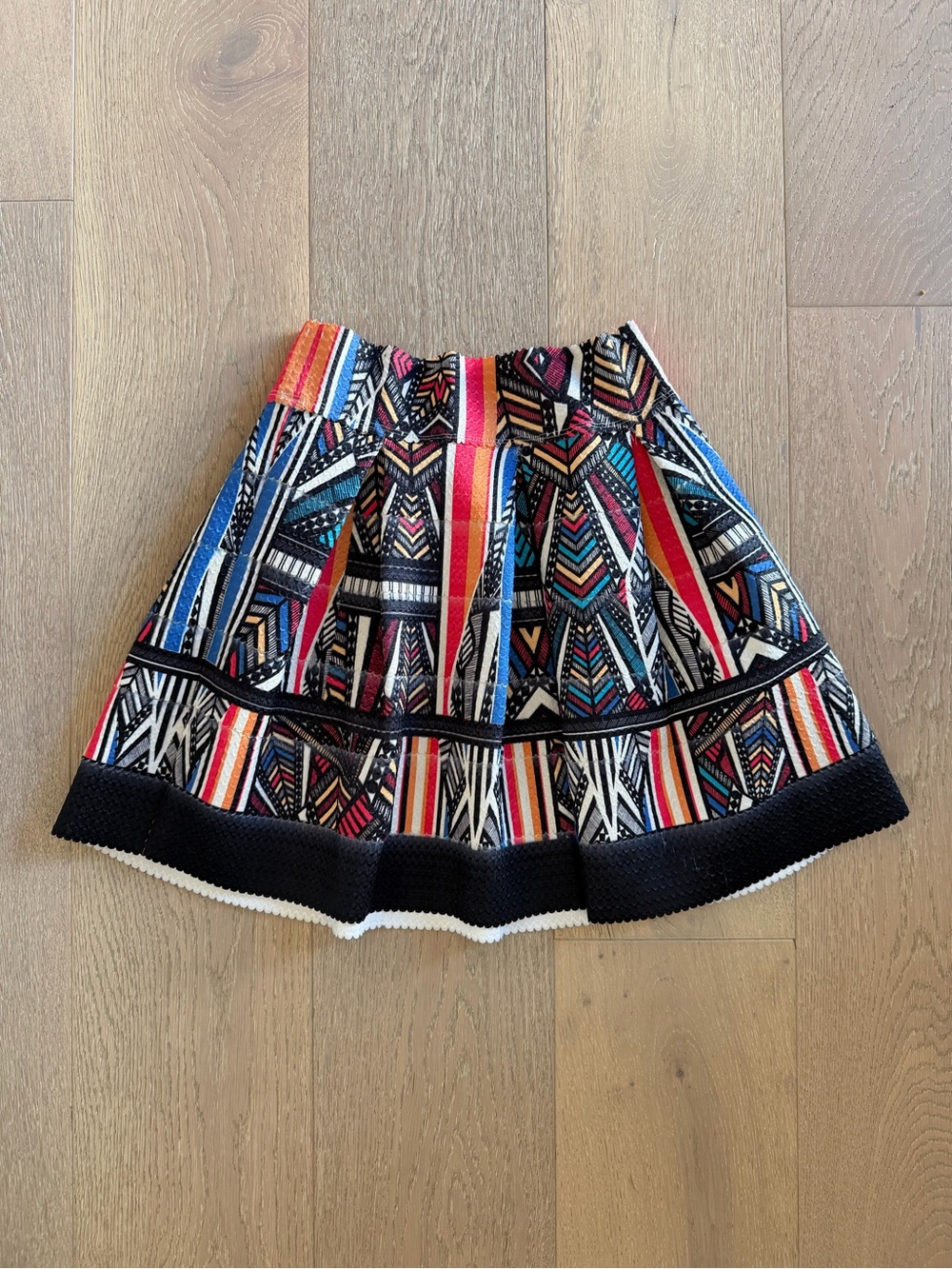 Xhilaration Art Deco Geometric Tribal Mini Skirt